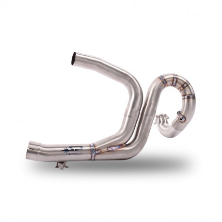 Spark Racing stainless steel exhaust manifold for catalytic converter removal (no ABE) for Ducati 821 Monster 2014-2017 | 1200 M