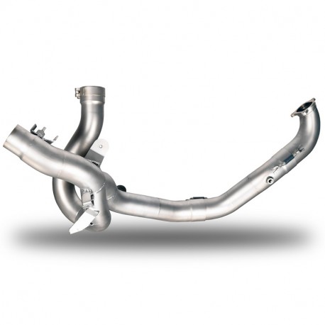 Spark Exhaust Racing stainless steel manifold for catalytic converter removal without ECE Ducati Multistrada 950 2017-2018