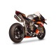Ligne 3/4 inox ou titane double silencieux GRID-O titane Panigale V4/V4R/V4S 2018-2024, Streetfighter V4/S 2020-2024 SPARK