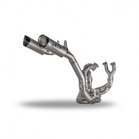 Spark Exhaust Racing titan WSBK EVO 2023 mit 2x DYNO Endschalldämpfer Panigale V4/R/S 2018-2024