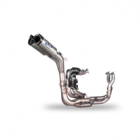 Spark Exhaust&nbsp;Racing titan WSBK&nbsp;2023 mit 2x&nbsp;DYNO Endschalldämpfer ohne ABE Panigale V4/R/S 2018-2024