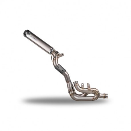 Spark Exhaust 3/4 Kit + RECTANGULAR Doppelschalldämpfer Panigale V4/V4R/V4S 2018-2024