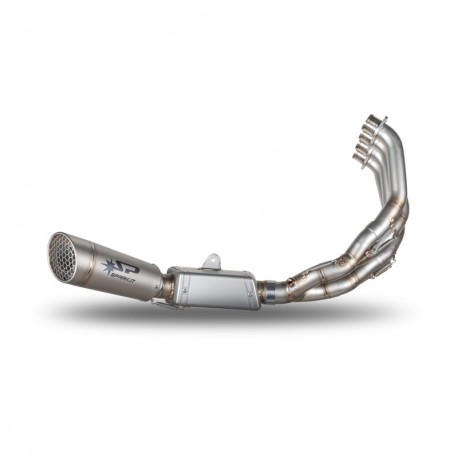 Ligne complète inox/titane homologuée silencieux Grid-O SPARK CB650R, CBR650R 2019-2024