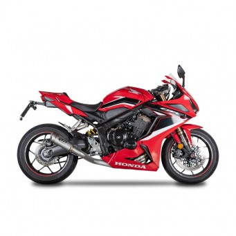 Spark Exhaust HIGH mount Komplett Auspuffanlage mit Grid-O Endschalldämpfer ohne ABE für CB 650 R 2019-2026 | CBR650R 2019-2026