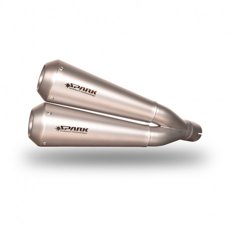 Spark Exhaust CLASSIC twin silencers with ECE Kawasaki Z900RS 2018-