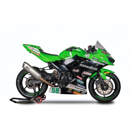 Spark Exhaust full titanium racing exhaust system WSSP2022 Replica Ninja 400 2018-2023