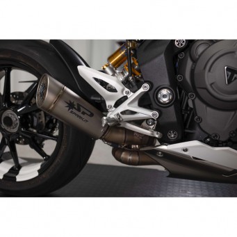 Spark Exhaust Racing half exhaust system with GRID-O silencer without ECE Speed Triple 1200RS/RR 2021-&nbsp;2024