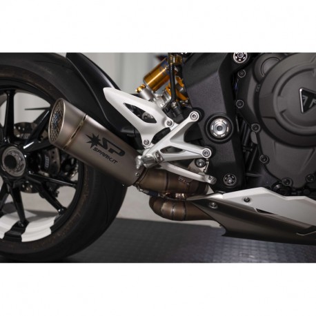 Spark Exhaust Racing half exhaust system with GRID-O silencer without ECE Speed Triple 1200RS/RR 2021- 2024 Spark Exhaust Racing half exhaust system with GRID-O silencer without ECE Speed Triple 1200RS/RR 2021- 2024