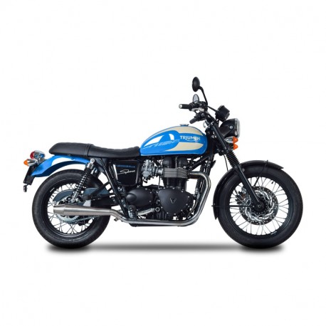 Spark Exhaust Sinfonia Slip-on Doppelschalldämpfer mit ABE Triumph Bonneville T100 2005-2016 Spark Exhaust Sinfonia Slip-on Doppelschalldämpfer mit ABE Triumph Bonneville T100 2005-2016