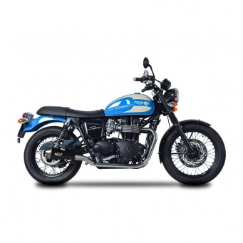 Spark Exhaust&nbsp;Megaphone&nbsp;Slip-on Doppelschalldämpfer mit ABE Triumph Bonneville T100 2005-2016