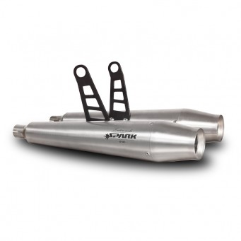 Spark Exhaust SINFONIA Slip-on Doppelschalldämpfer Triumph 1200 Bonneville T120 2016-