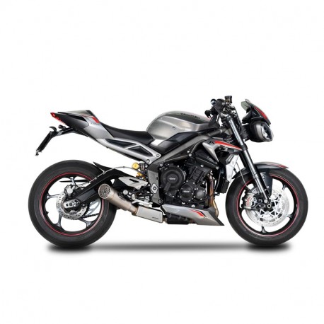 Spark Exhaust homologierter 3/4 Kit + GRID-O Endschalldämpfer Street Triple 765 2020-2022