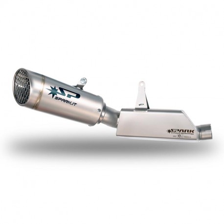 Spark Exhaust&nbsp;3/4&nbsp;Kit + GRID-O&nbsp;Endschalldämpfer&nbsp;mit ABE Street Triple 660 2017-2022 |&nbsp;Street Triple 765R/S/RS&nbsp;2017-2019