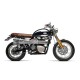 Spark Exhaust komplette 2in2 Auspuffanlage mit 70's Endschalldämpfer Triumph Scrambler 2006-2016