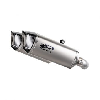 Double silencieux FORCE EVO homologués Hypermotard 698 2024 SPARK