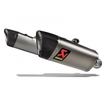 Double silencieux titane homologués Akrapovic Hypermotard 698 2024-2025
