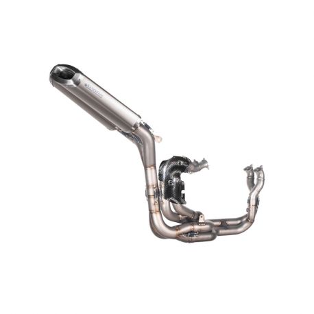 Spark Exhaust Full EVO 2023 exhaust system with RECTANGULAR dual silencer Panigale V4/R/S 2018-2024