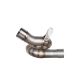 Tube intermédiaire de remplacement titane pour silencieux GTR0105TOM 1200 Speed Triple RR/RS 2021-2025 SPARK