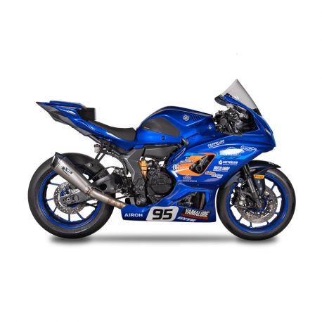 Spark Exhaust racing komplette Auspuffanlage mit KONIX/FORCE EVO Endschalldämpfer ohne ABE YZF-R7 2021-2025 Spark Exhaust racing komplette Auspuffanlage mit KONIX/FORCE EVO Endschalldämpfer ohne ABE YZF-R7 2021-2025