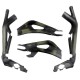 Frame and swingarm guard with chain guard Carbon Street Triple 765 2017-2025