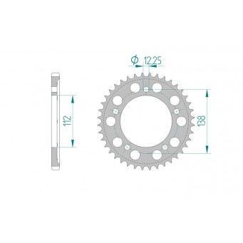 AFAM racing aluminium sprocket pitch 520 for Honda