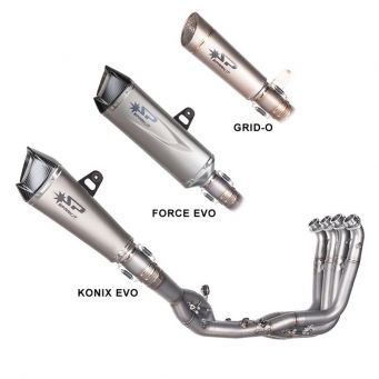 Spark Exhaust 3 titan Komplett Auspuffanlage mit Force Evo, Konix oder Grid'O Endschalldämpfer S1000RR 2019-2025 | M1000RR 2021-
