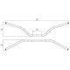 Guidon DOMINO constant pli haut Acier Verni