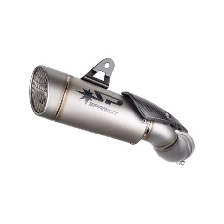 Spark Grid-O titanium silencer with ECE for Z900 2025 Spark Grid-O titanium silencer with ECE for Z900 2025