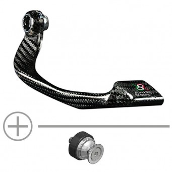 Kit protection de levier de frein + adaptateur aluminium BONAMICI diamètre 13 à 14 mm