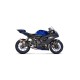 Akrapovic stainless steel exhaust system without ECE for Yamaha R7 2021-2024