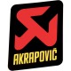 Sticker de pot autocollant vertical logo Akrapovic 75 mm