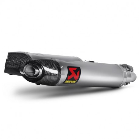 Akrapovic Doppel-Schalldämpfer aus Titan/Carbon SL750 Shiver/GT 2007-2016