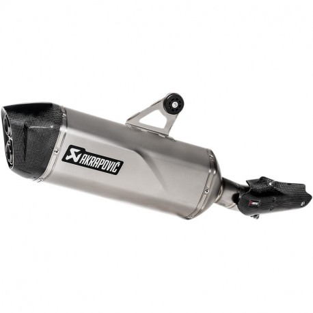 Akrapovic Schwarzer Titan-Schalldämpfer, Slip-On passend für R1250GS/Adventure 2019-2024