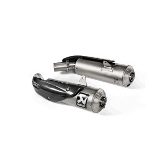 Akrapovic exhaust slip-on with ECE Ducati Scrambler 1100 2018-2024
