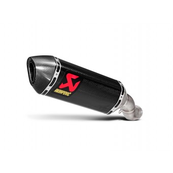 Akrapovic Anpassbarer Schalldämpfer SLIP-ON Mono-Schalldämpfer aus Carbon für ZX-10R/RR 2016-2020