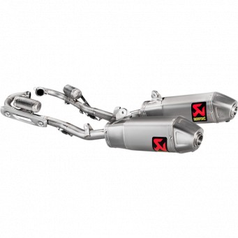 Double ligne d'échappement évolution titane Akrapovic CRF250R 2018-2021