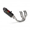 Akrapovic Rennsport-Auspuffanlage aus Edelstahl/Carbon ZX6R 636 2023-2025
