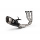 Ligne d'échappement racing inox/titane avec kit de montage Akrapovic Trident 660 2021-2024