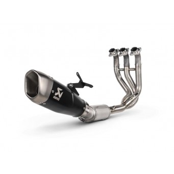 Ligne d'échappement racing inox/titane avec kit de montage Akrapovic Trident 660 2021-2024