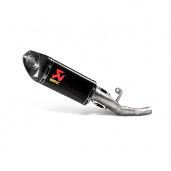 Akrapovic stainless steel/carbon half exhaust system Street Triple 660/765 2017-2019