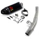Demi-ligne inox/carbone Akrapovic Street Triple 660/765 2017-2019