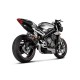 Demi-ligne inox/carbone Akrapovic Street Triple 660/765 2017-2019