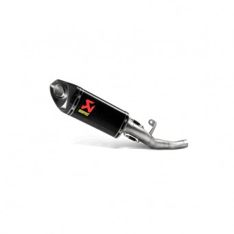 Akrapovic Halb-Auspuffanlage aus Edelstahl/Carbon Street Triple 660/765 2020-2022