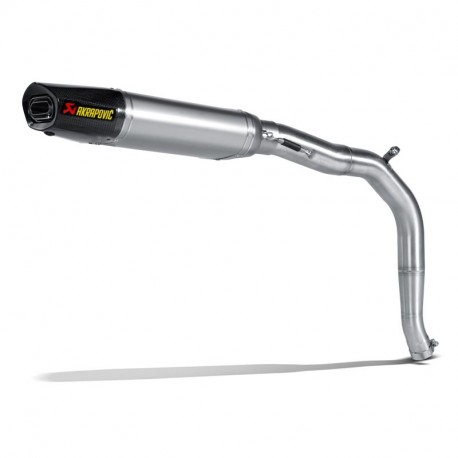 Akrapovic Anpassbarer Schalldämpfer SLIP-ON Mono-Schalldämpfer Titan 675 Daytona 2006-2012