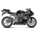 Akrapovic Anpassbarer Schalldämpfer SLIP-ON Mono-Schalldämpfer Titan 675 Daytona 2006-2012