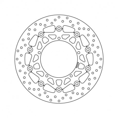 Brembo Schwimmende Bremsscheibe der Serie Oro FZ1 | MT-10 | R6 | R9 | R1