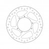 Brembo ORO Series fixed front brake disc Honda