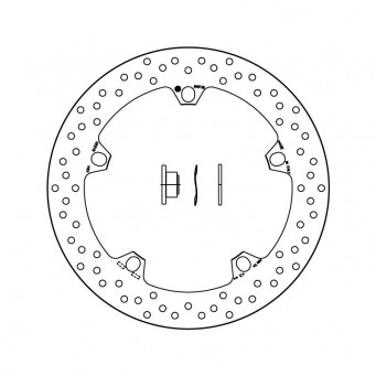 Brembo Fixed front brake disc oro series with rivet kit BMW 168B407D6