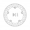 Disque de frein avant fixe série oro avec kit rivets BREMBO BMW 168B407D6
