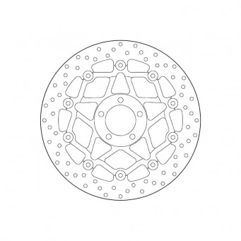 Disque de frein avant flottant Brembo 320 mm série oro 